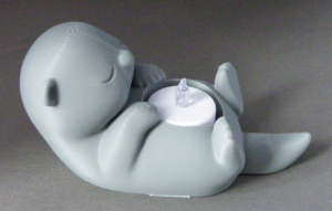 3D Prints - Otter Theelichthouder 1 - (Meerdere Kleuren Mogelijk)